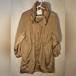 Zara Chartruese Women's Zippered Hood  Jacket